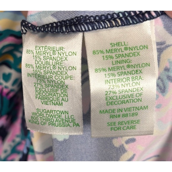 Lilly Pulitzer High Tide Racer Back Tank, Skort, Jacket Set M Navy 1959 - Picture 11 of 12